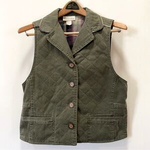 Vintage- MARTHA SPORT LOS ANGELES - Olive Quilted Vest